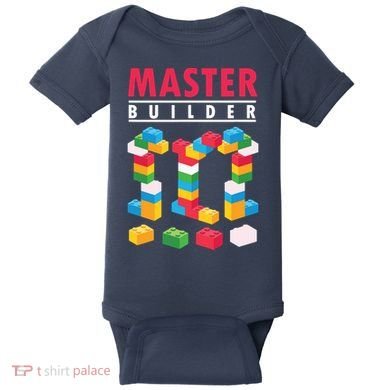 Cool Master Builder Building Blocks Bricks Toy Baby Bodysuit