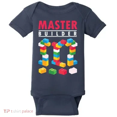 Cool Master Builder Building Blocks Bricks Toy Baby Bodysuit
