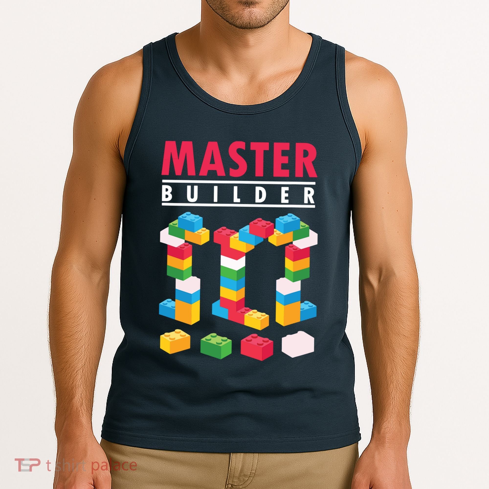 Cool Master Builder Building Blocks Bricks Toy Tank Top