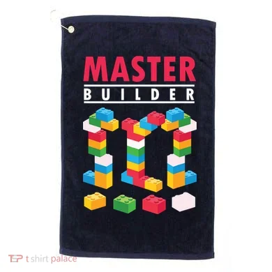 Cool Master Builder Building Blocks Bricks Toy Golf Towel