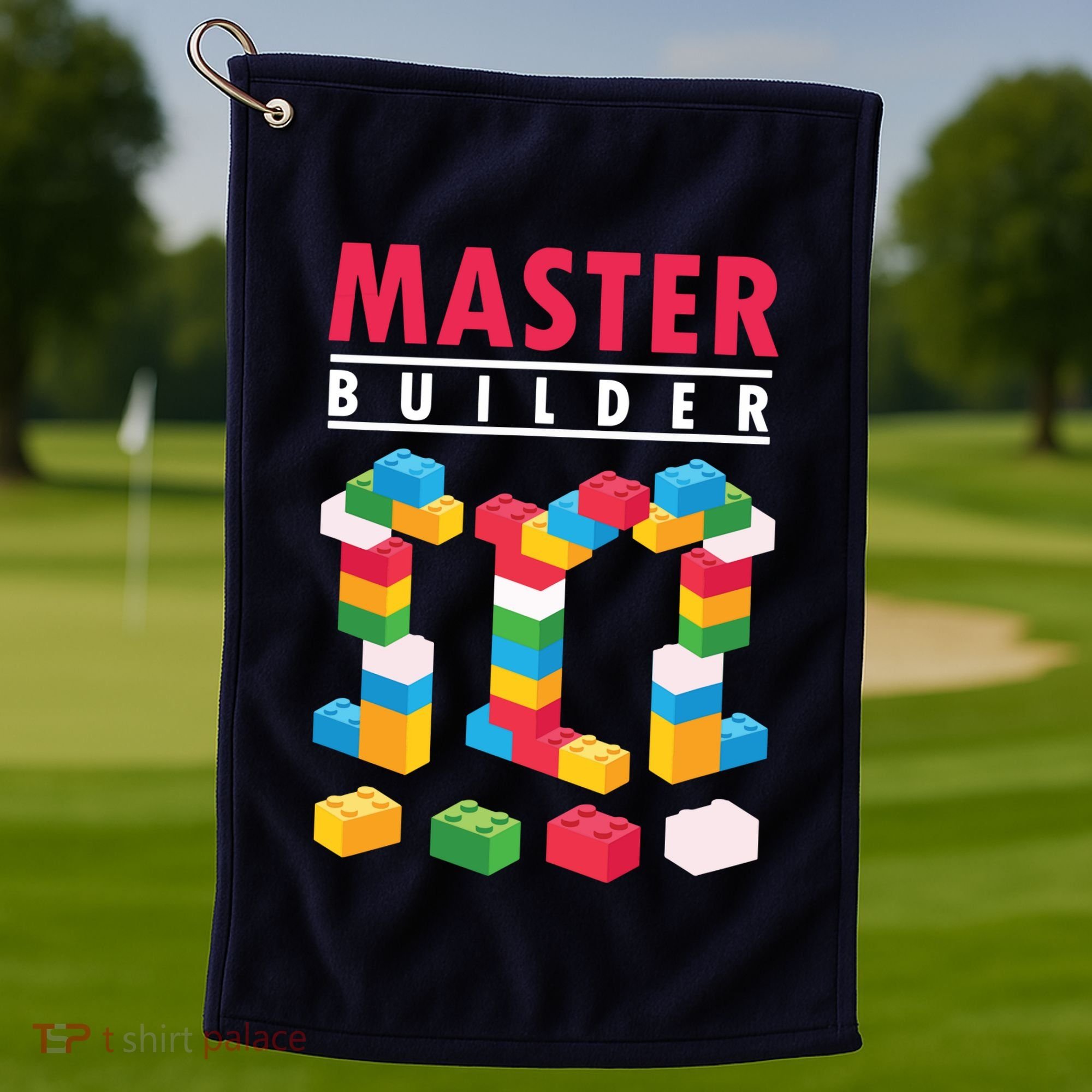 Cool Master Builder Building Blocks Bricks Toy Golf Towel