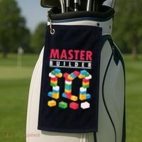 Cool Master Builder Building Blocks Bricks Toy Golf Towel thumb 2