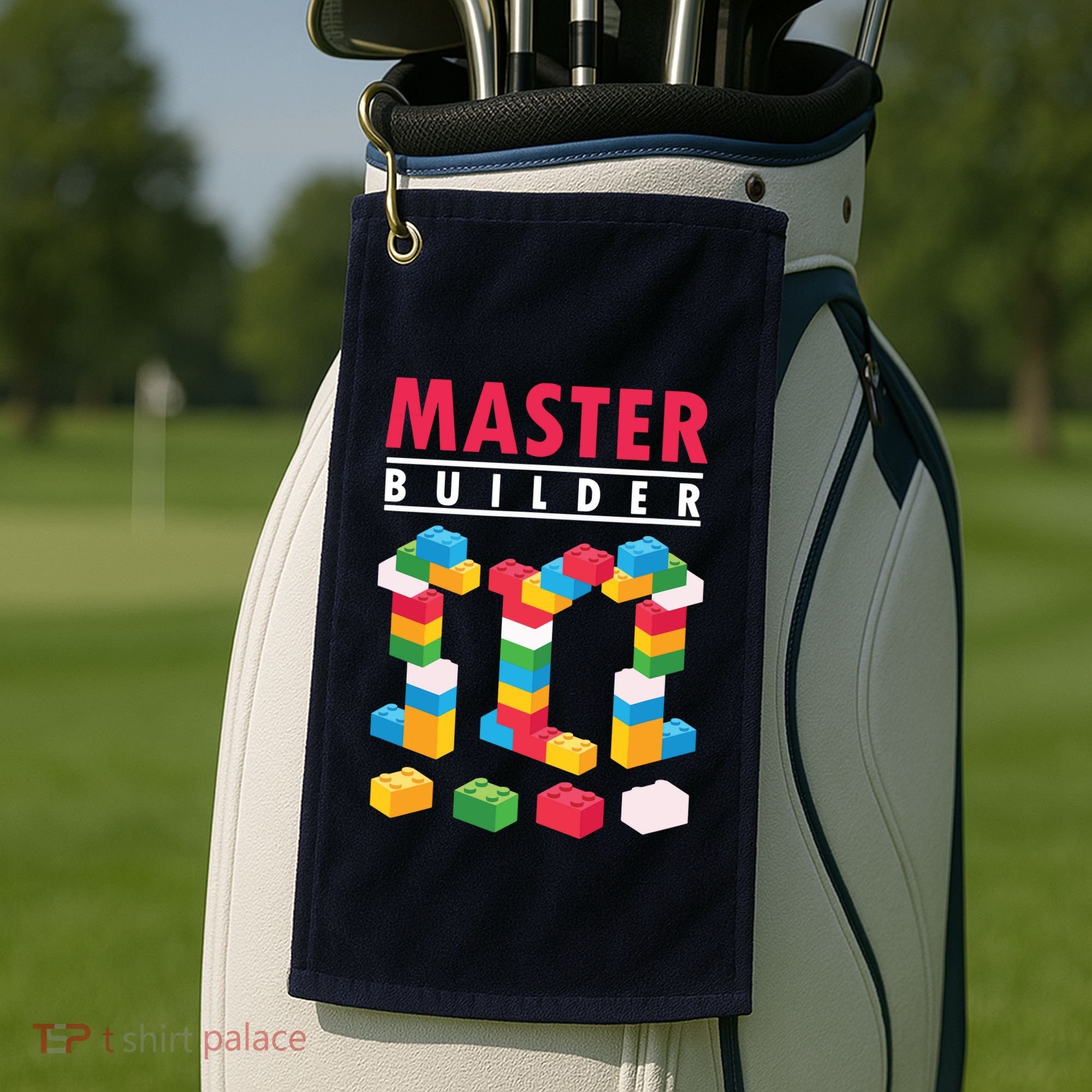 Cool Master Builder Building Blocks Bricks Toy Golf Towel