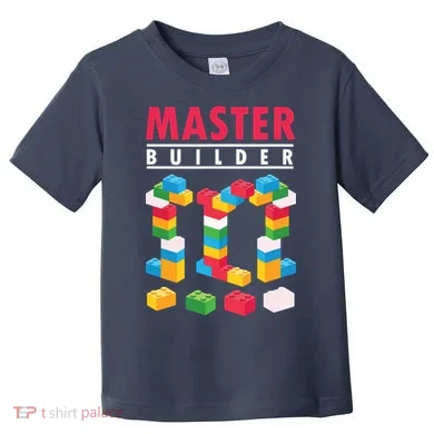 Cool Master Builder Building Blocks Bricks Toy Toddler T-Shirt