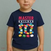 Cool Master Builder Building Blocks Bricks Toy Toddler T-Shirt thumb 2