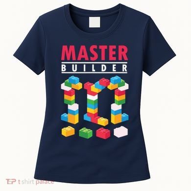 Cool Master Builder Building Blocks Bricks Toy Women's T-Shirt
