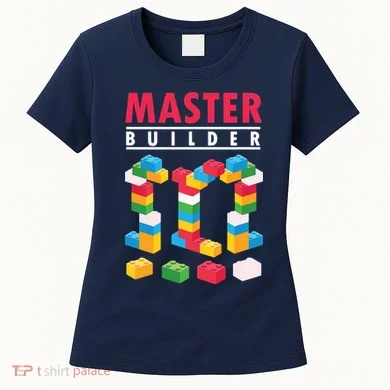 Cool Master Builder Building Blocks Bricks Toy Women's T-Shirt