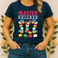 Cool Master Builder Building Blocks Bricks Toy Women's T-Shirt thumb 2