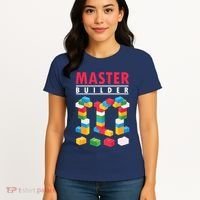 Cool Master Builder Building Blocks Bricks Toy Women's T-Shirt thumb 4