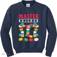 Cool Master Builder Building Blocks Bricks Toy Kids Sweatshirt thumb 0