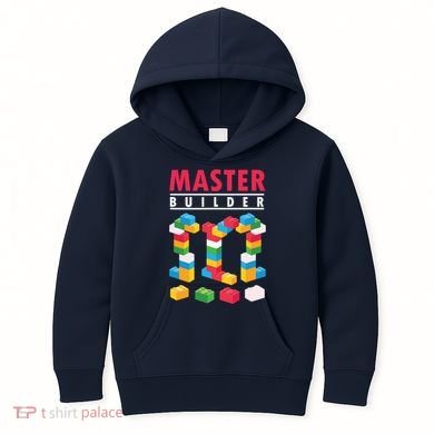 Cool Master Builder Building Blocks Bricks Toy Kids Hoodie