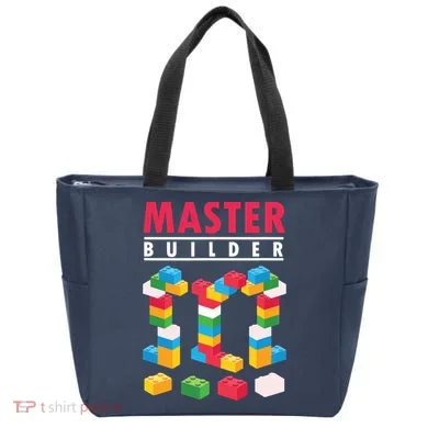 Cool Master Builder Building Blocks Bricks Toy Tote Bag
