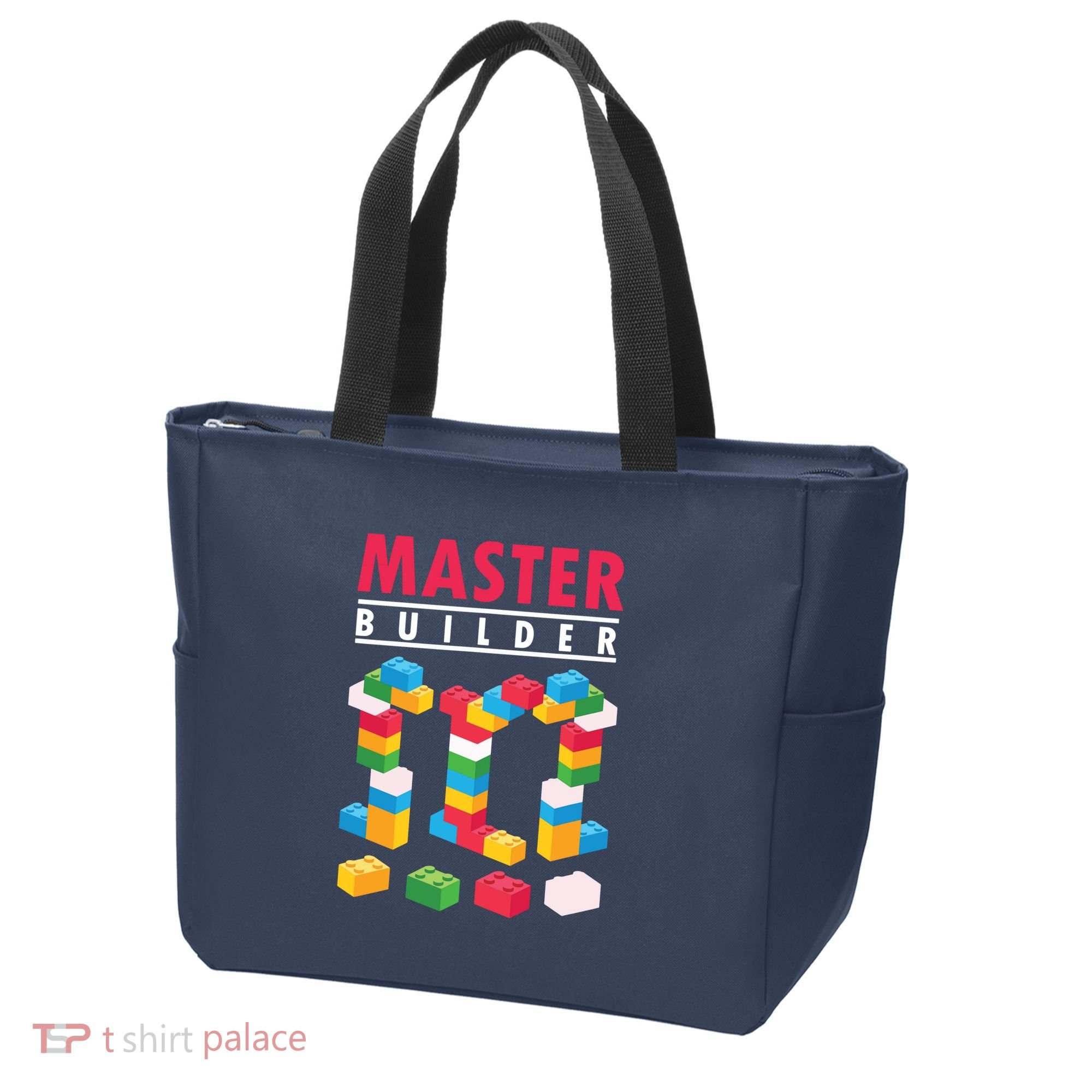 Cool Master Builder Building Blocks Bricks Toy Tote Bag