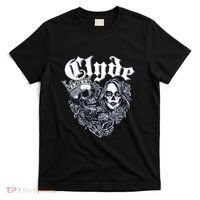 Couple Matching Bonnie & Clyde Chicano Style Heart Tattoo Outfit For Couples T-Shirt thumb 0