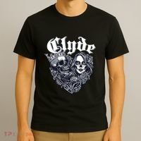 Couple Matching Bonnie & Clyde Chicano Style Heart Tattoo Outfit For Couples T-Shirt thumb 3