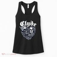 Couple Matching Bonnie & Clyde Chicano Style Heart Tattoo Outfit For Couples Women's Tank Top thumb 0