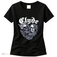Couple Matching Bonnie & Clyde Chicano Style Heart Tattoo Outfit For Couples Women's T-Shirt thumb 0