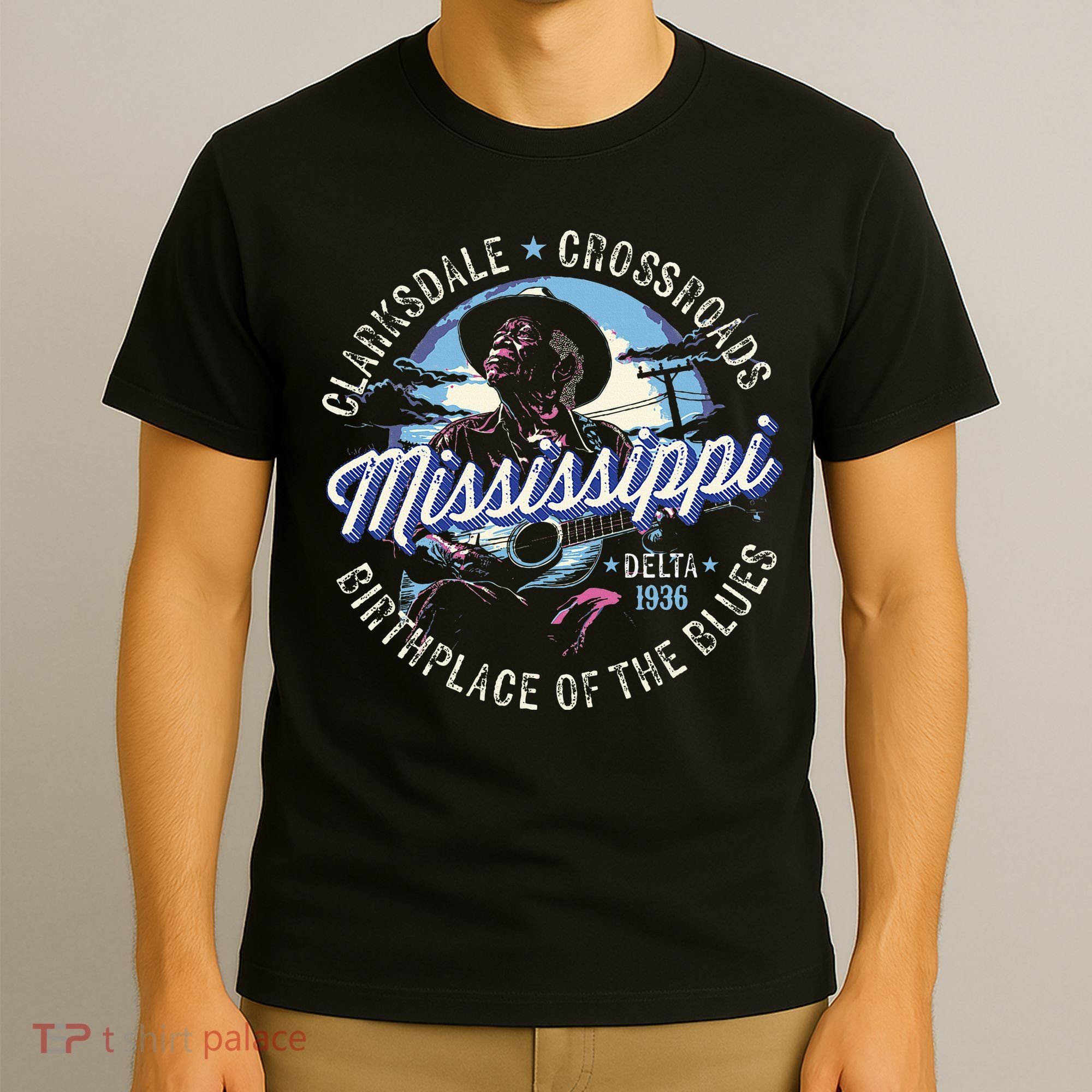 Clarksdale Mississippi Birthplace Of The Blues T-Shirt