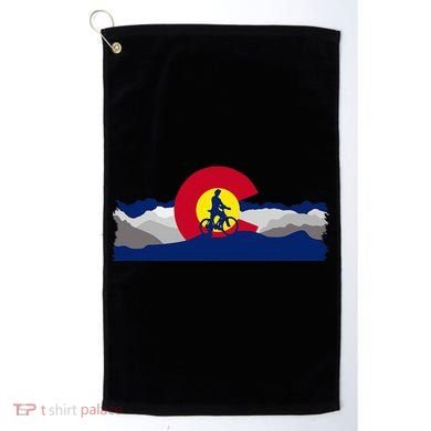 Colorado Mountain Biking Golf Towel
