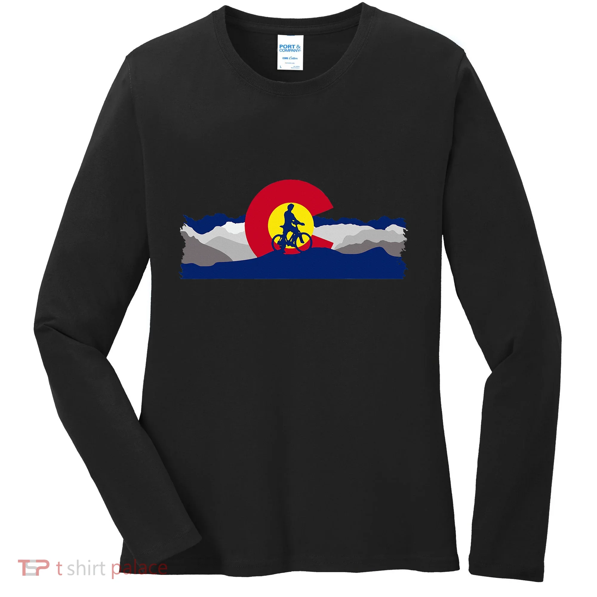 Colorado Mountain Biking Women's Long Sleeve Shirt