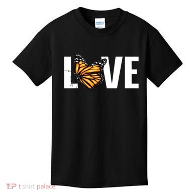 Cool Monarch Butterfly Art Entomology Insect Lover Kids T-Shirt