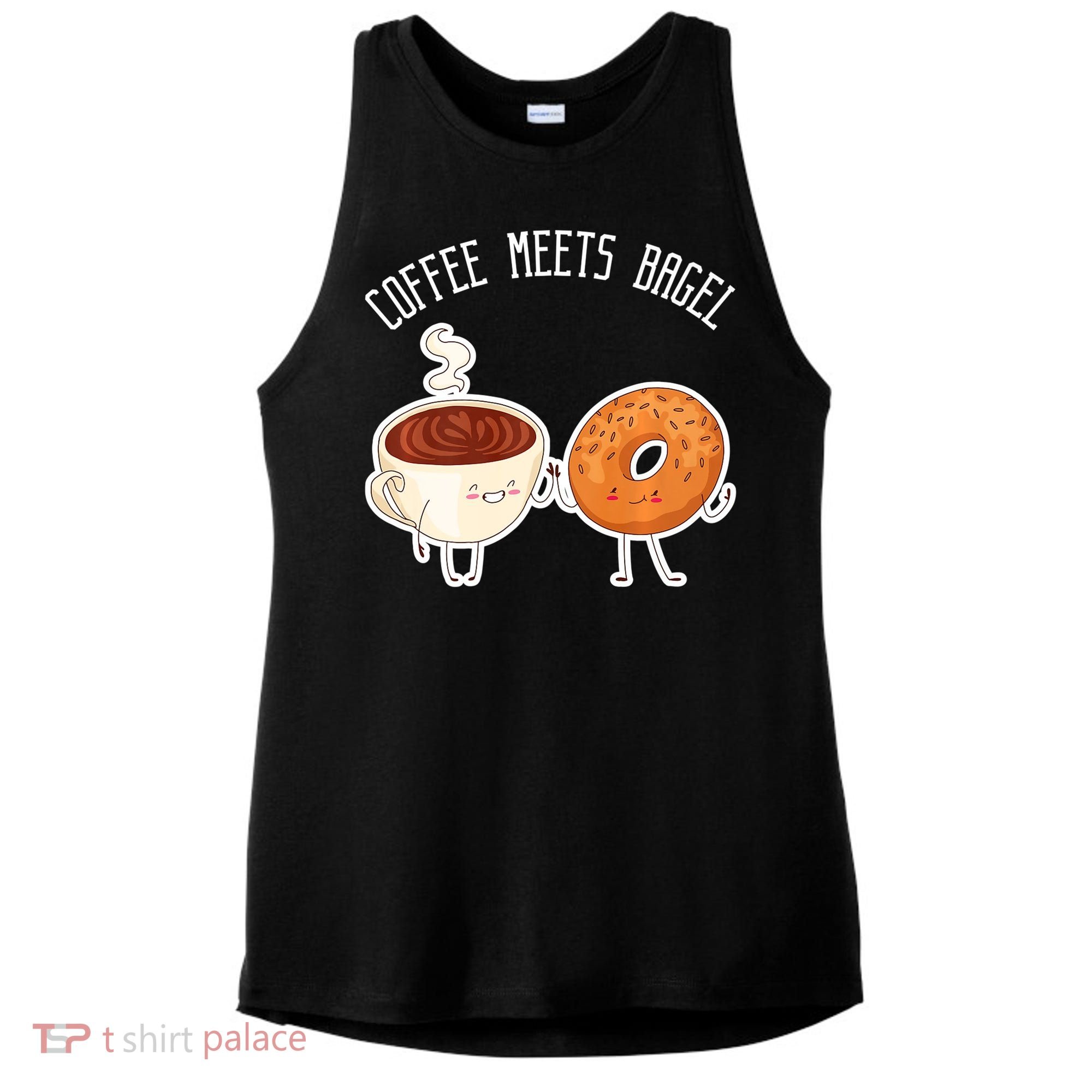 Coffee Meets Bagel Bagels Ladies PosiCharge Tri-Blend Wicking Tank