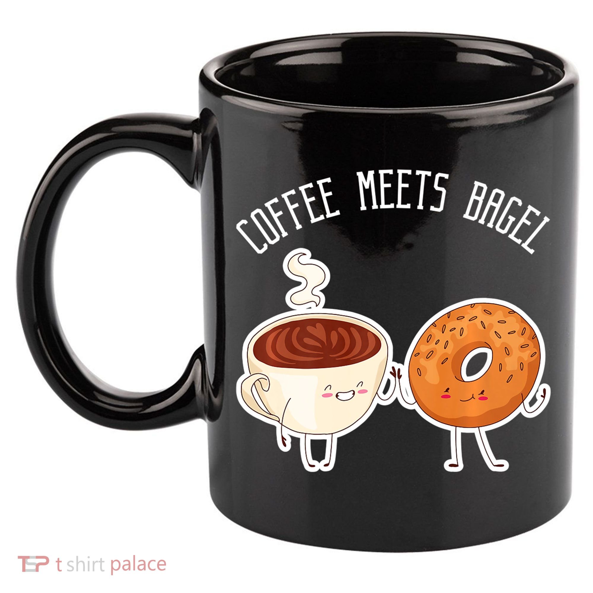 Coffee Meets Bagel Bagels 11oz C Handle Ceramic Mug