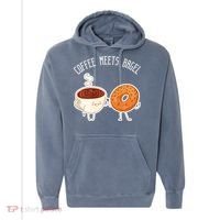 Coffee Meets Bagel Bagels Comfort Colors Garment-Dyed Hooded Sweatshirt thumb 0
