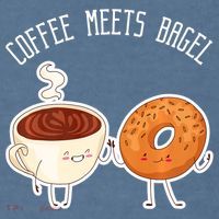Coffee Meets Bagel Bagels Comfort Colors Garment-Dyed Hooded Sweatshirt thumb 2