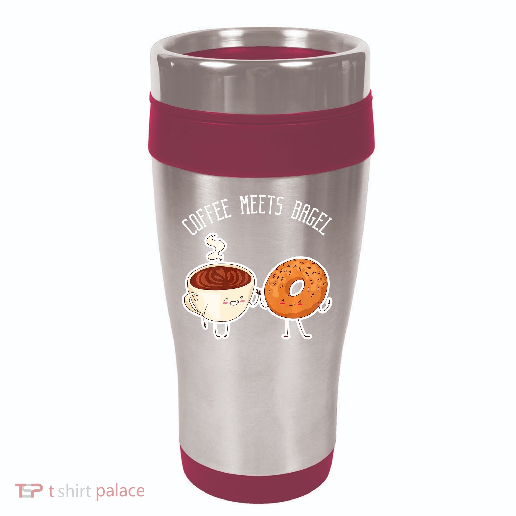 Coffee Meets Bagel Bagels 16oz Travel Tumbler