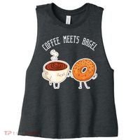 Coffee Meets Bagel Bagels Women's Racerback Cropped Tank thumb 0