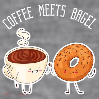 Coffee Meets Bagel Bagels Women's Racerback Cropped Tank