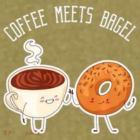 Coffee Meets Bagel Bagels Garment-Dyed Women's Muscle Tee thumb 6