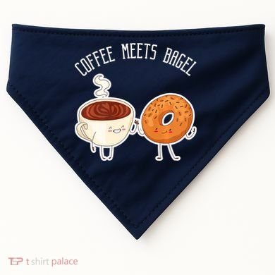 Coffee Meets Bagel Bagels USA-Made Doggie Bandana
