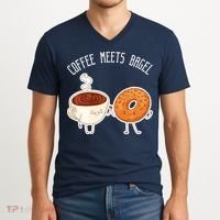 Coffee Meets Bagel Bagels V-Neck T-Shirt thumb 2
