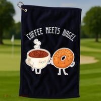 Coffee Meets Bagel Bagels Golf Towel thumb 1
