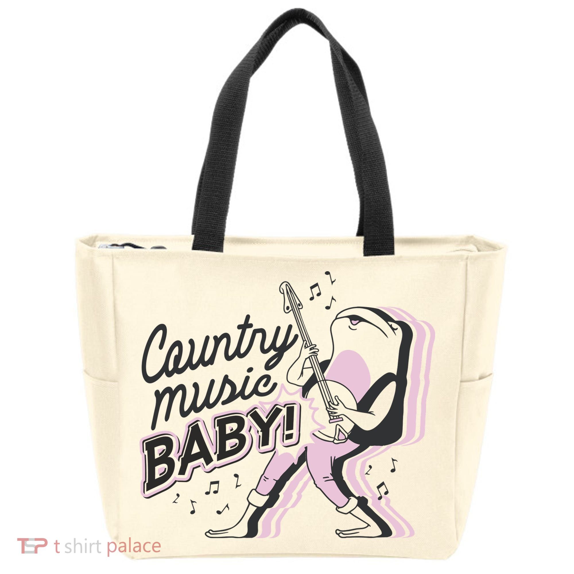 Country Music Baby Frog Tote Bag