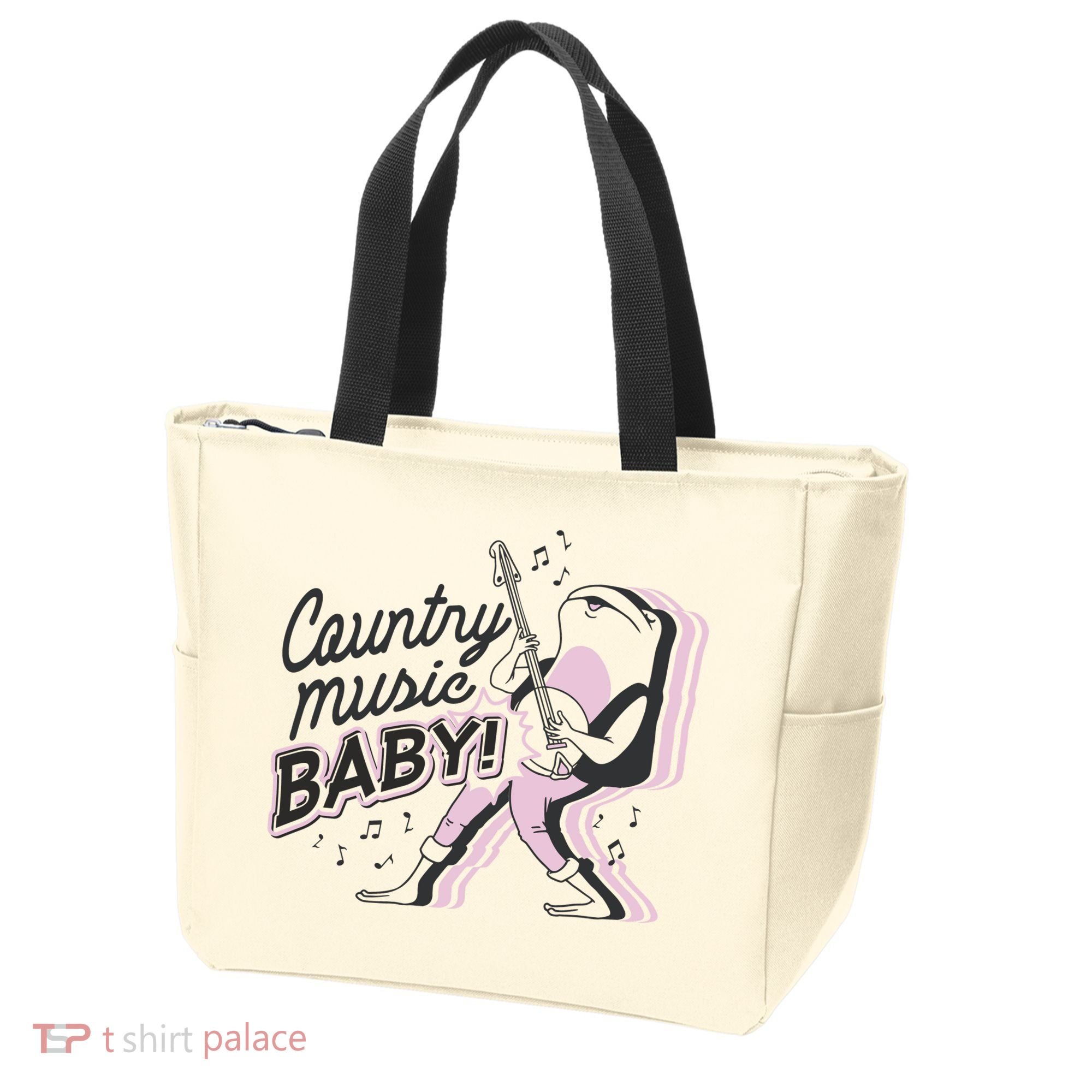 Country Music Baby Frog Tote Bag