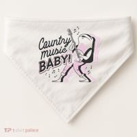 Country Music Baby Frog USA-Made Doggie Bandana thumb 0