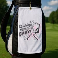 Country Music Baby Frog Golf Towel thumb 2