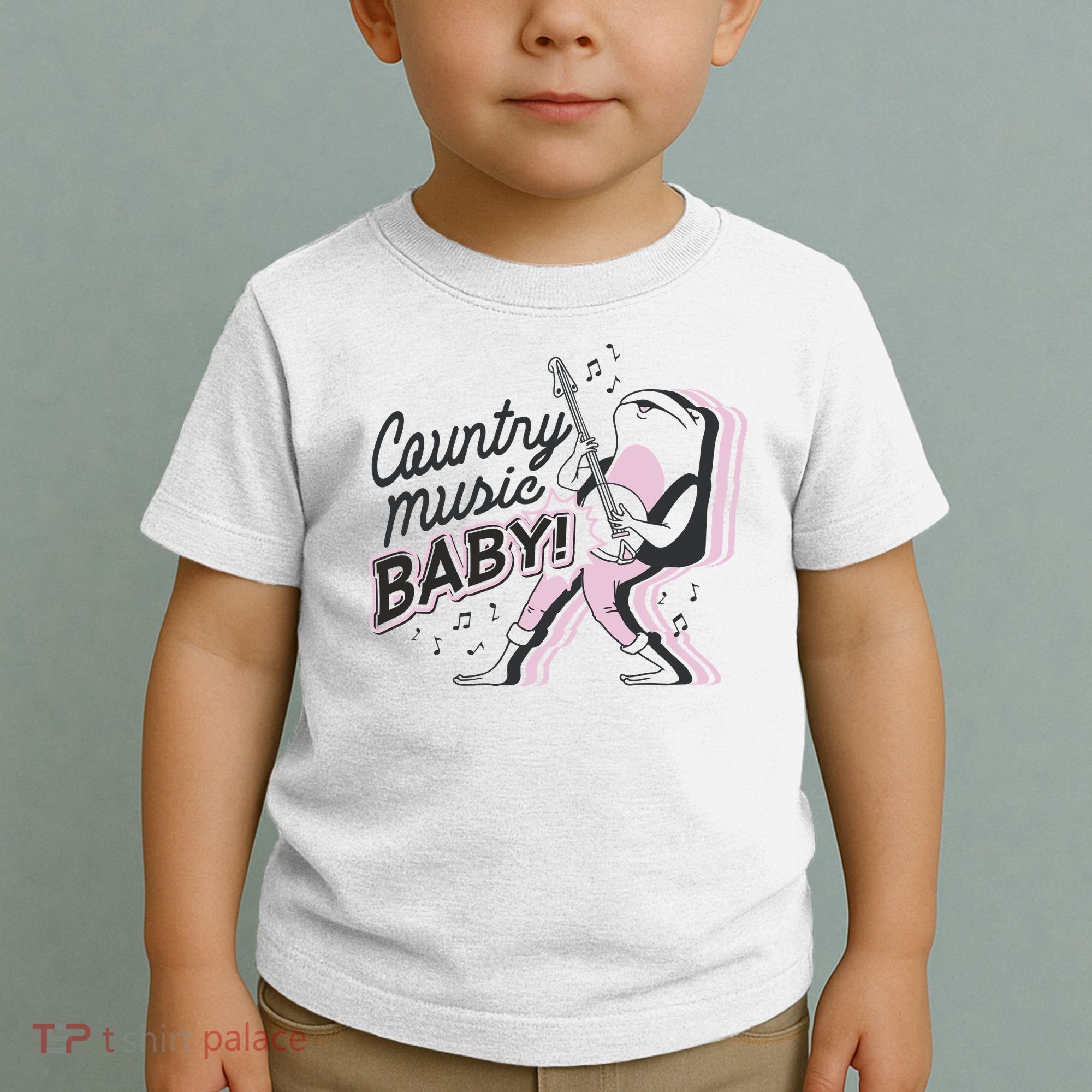 Country Music Baby Frog Toddler T-Shirt