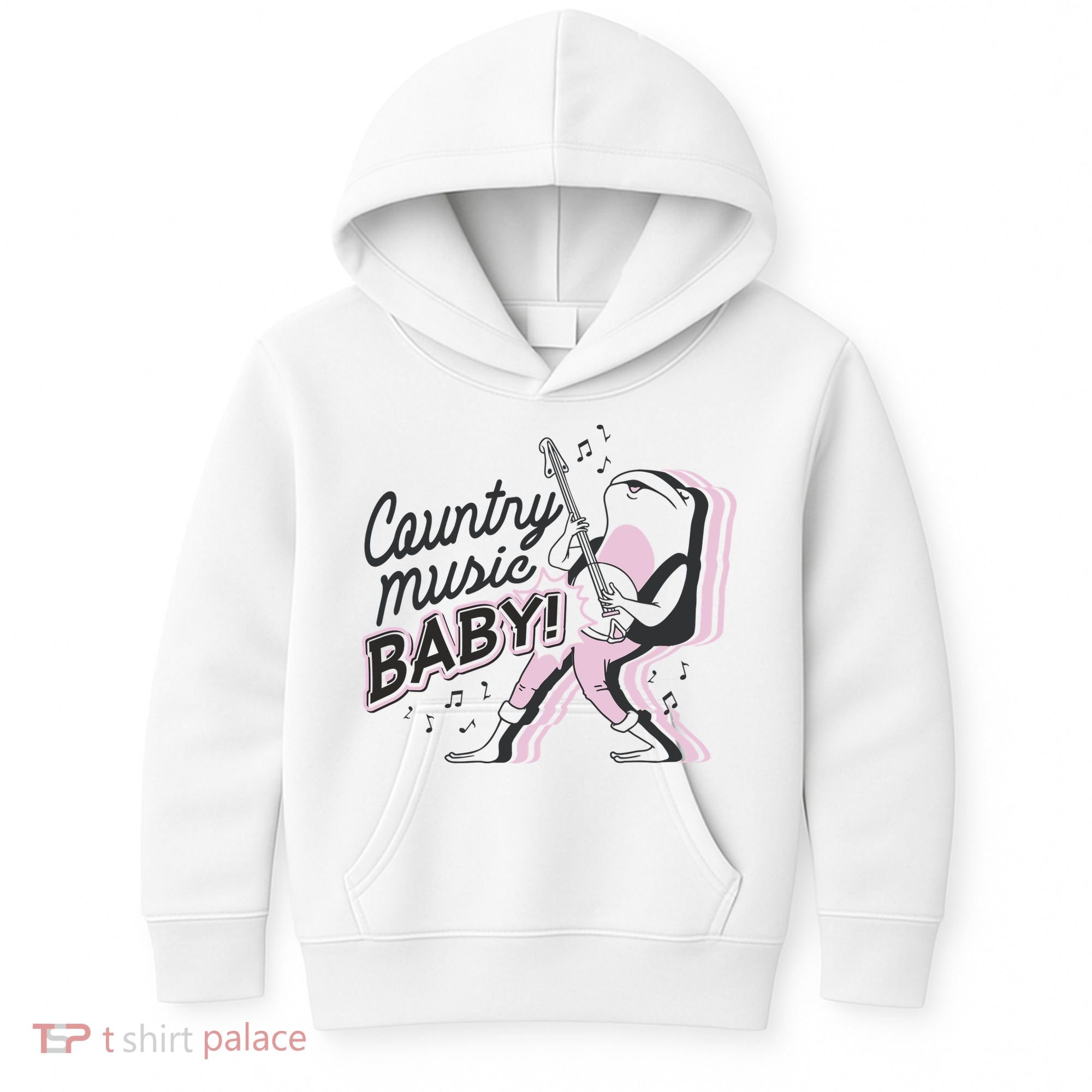 Country Music Baby Frog Kids Hoodie