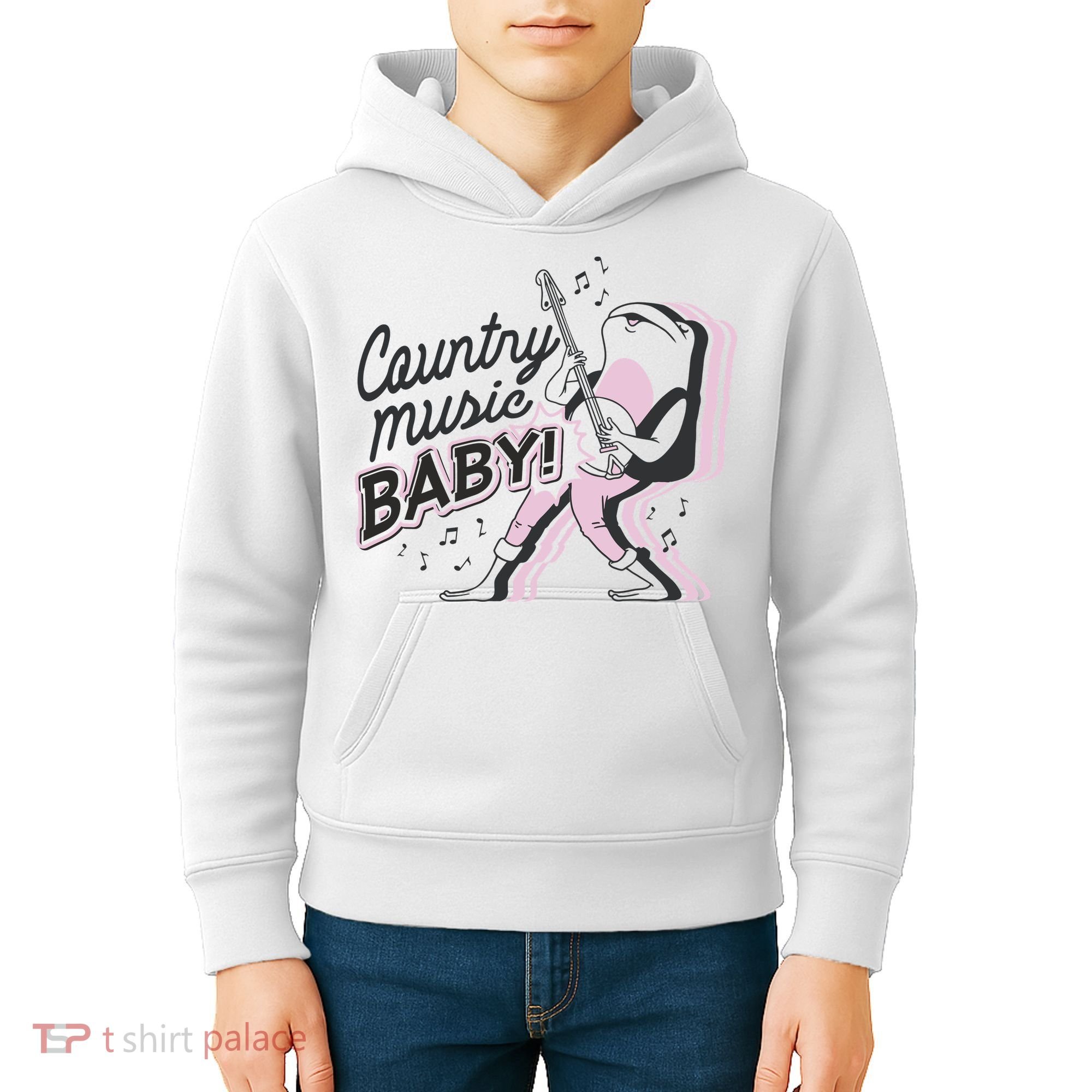 Country Music Baby Frog Kids Hoodie