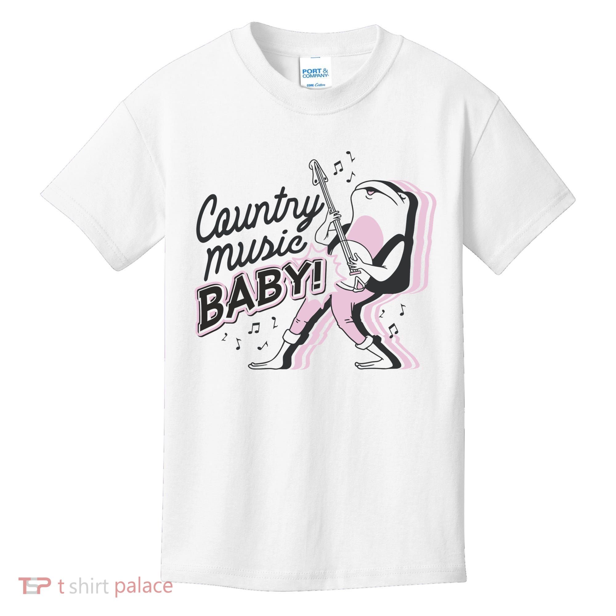 Country Music Baby Frog Kids T-Shirt