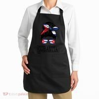 Cubanita Messy Bun Cuban Flag Cuba Apron thumb 2