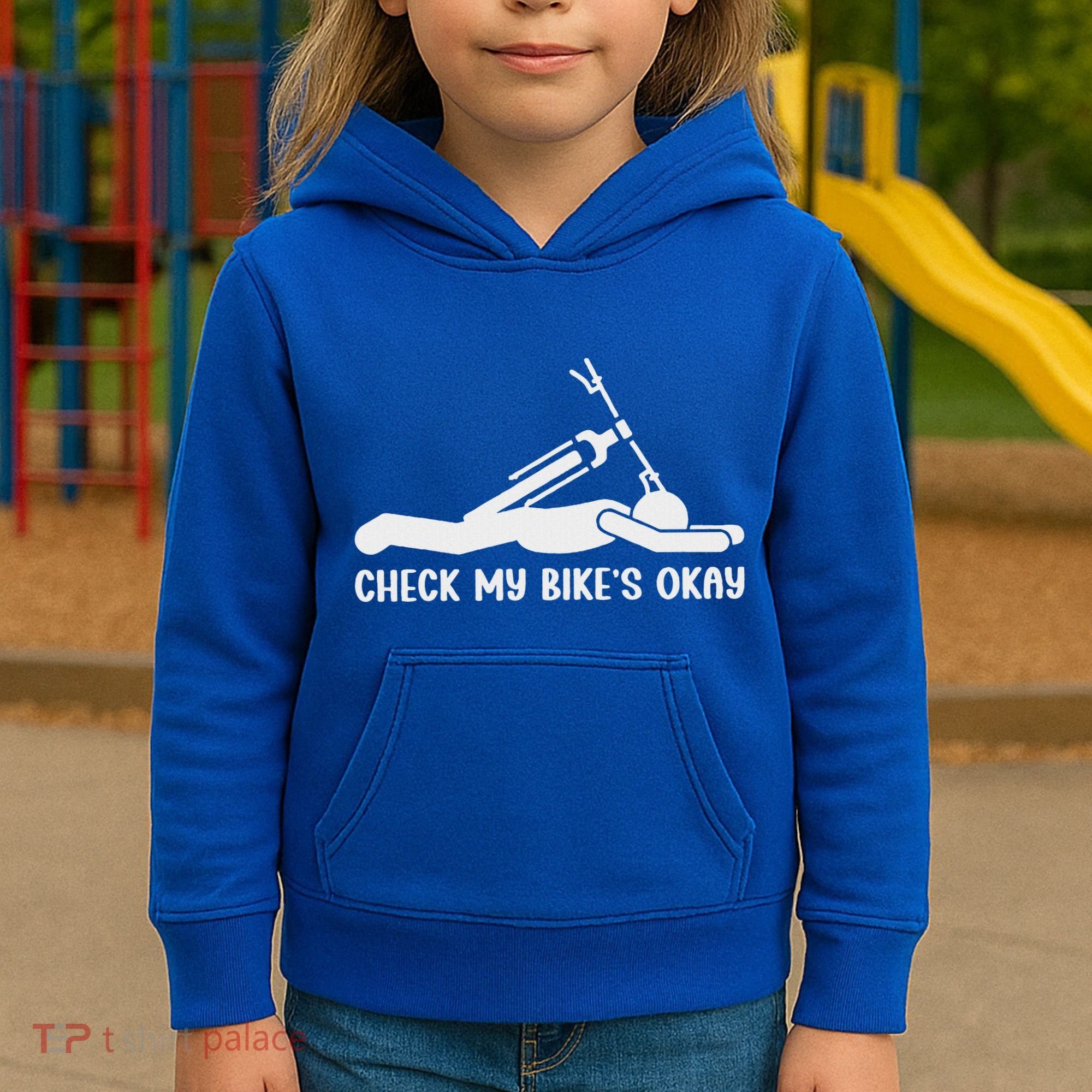 Check My Bike’S Okay Kids Hoodie