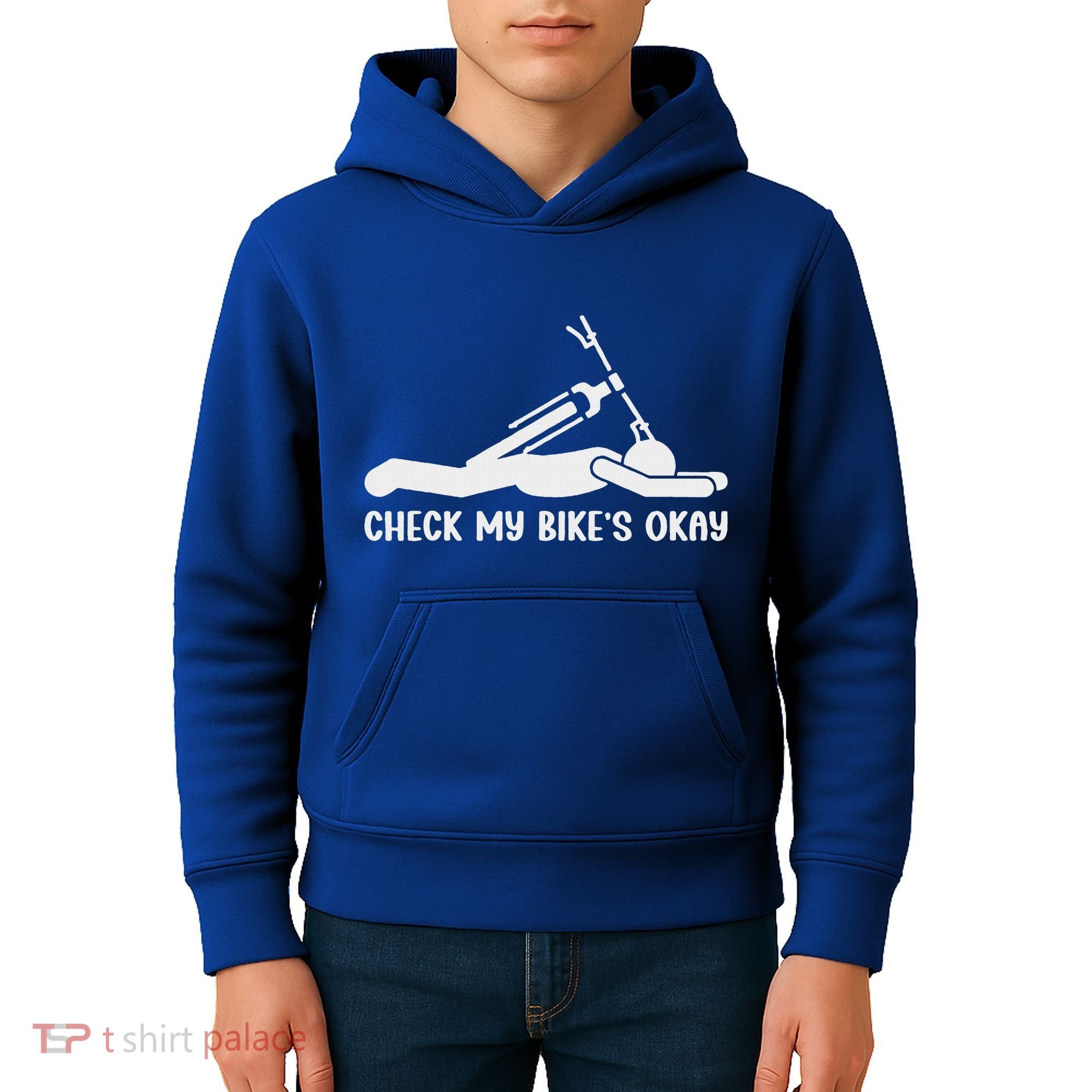 Check My Bike’S Okay Kids Hoodie