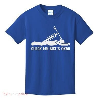 Check My Bike’S Okay Kids T-Shirt
