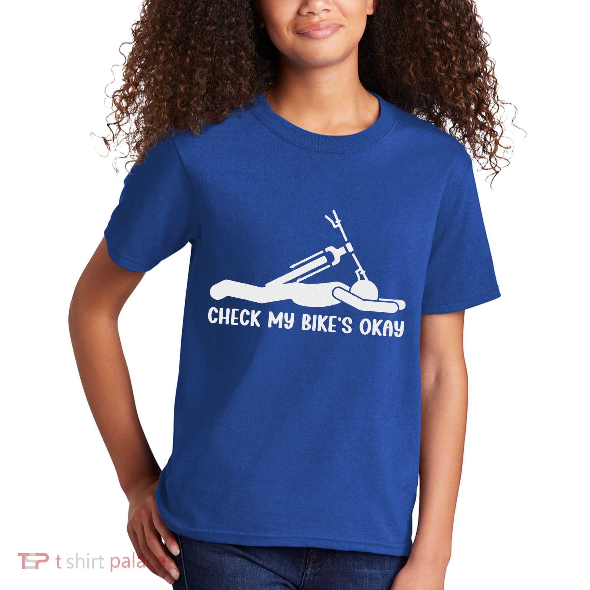 Check My Bike’S Okay Kids T-Shirt