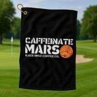 Caffeinate Mars Black Rifle Coffee Co. Golf Towel thumb 1